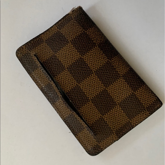 Vintage Louis Vuitton Card Holder in Damier Ebene - Picture 13 of 14